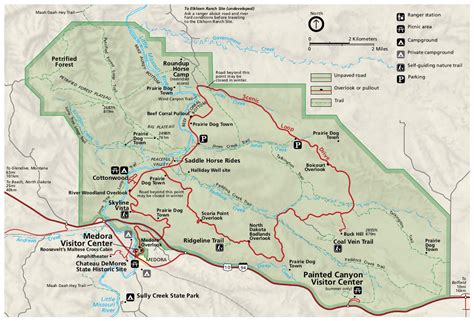 theodore roosevelt trail map.